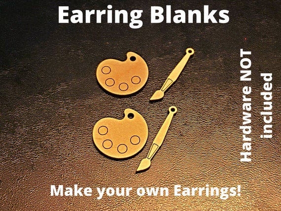 Paint Palette Wooden Earring BLANKS Jewelry Blanks Earring Blanks Make Your  Own Jewelry Wood Blanks 