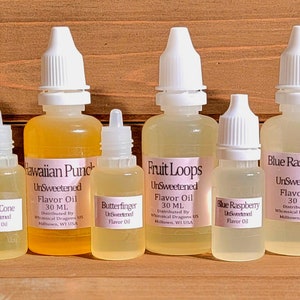 Flavor Oil for Lip Balms, Lip Scrub Flavor, DIY Lip Balms, Flavored lip balm oil, Sweetened and Unsweetened Flavor Oil image 1