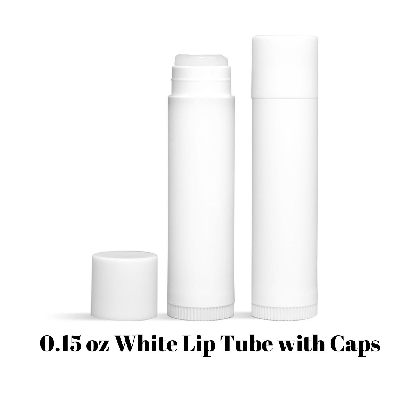 Lip Balm Tubes Round with Caps White Empty Lip Balm Tubes Etsy