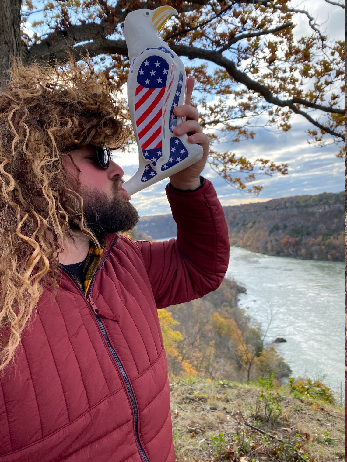 American Freedom Funnel The Patriotic Eagle Beer Bong Etsy