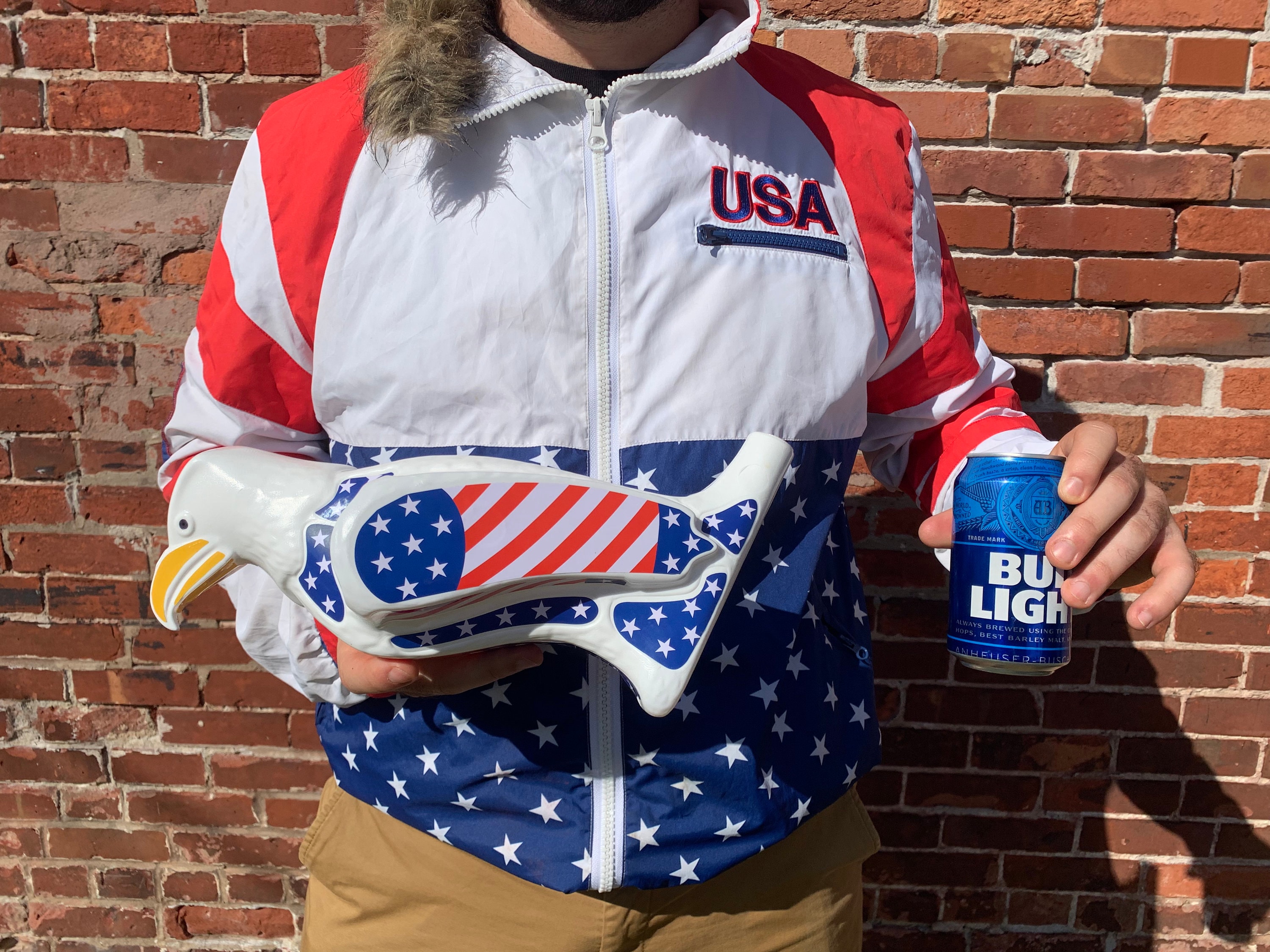 American Freedom Funnel The Patriotic Eagle Beer Bong Etsy