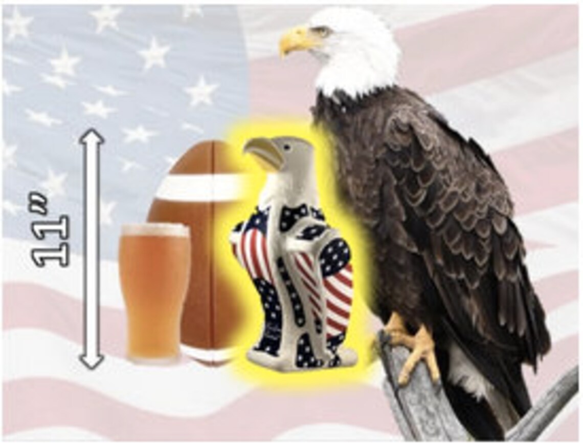 American Freedom Funnel The Patriotic Eagle Beer Bong Etsy