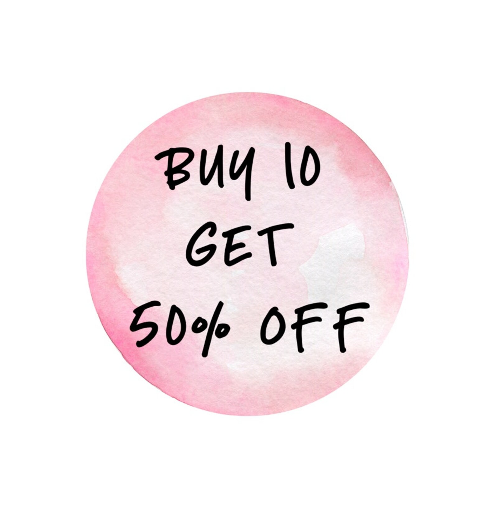 Buy 10 Get 50 off Discount Code Etsy