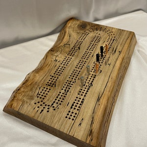 Placa de Cribbage Live Edge Ambrosia Maple