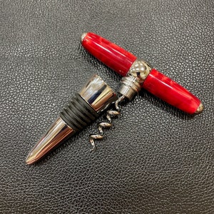 Hand Turned Corkscrew Bottle Stopper