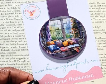 Reading Nook Magnetic Bookmark: Book Lover Gift