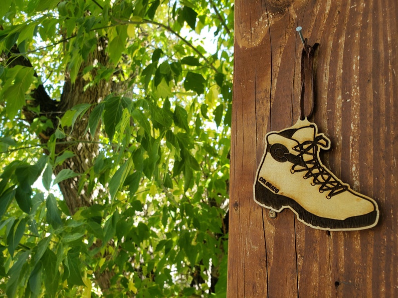 Colorado Hiking Boot Wooden Ornament Birch Christmas Etsy