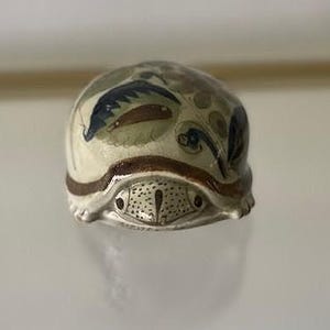 Ken Edwards Vintage Tonala Pottery Turtle Figurine from Mexico