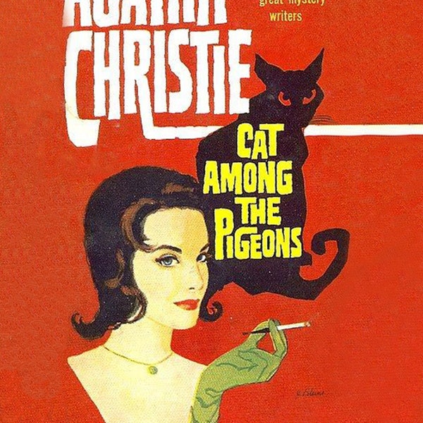 Agatha Christie Book Cover Print / Digital Download / Vintage Book Cover / Art Deco / Horror and Murder Print / Vintage Movie Poster