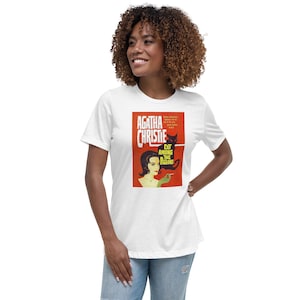 Agatha Christie Book Cover T-Shirt / Vintage Book Cover T-Shirt / Art Deco / Horror and Murder Print / Vintage Movie Poster