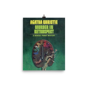 Agatha Christie 'Murder in Retrospect' Book Cover Print (Digital Print)