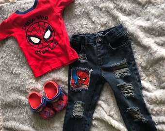 baby boy red skinny jeans