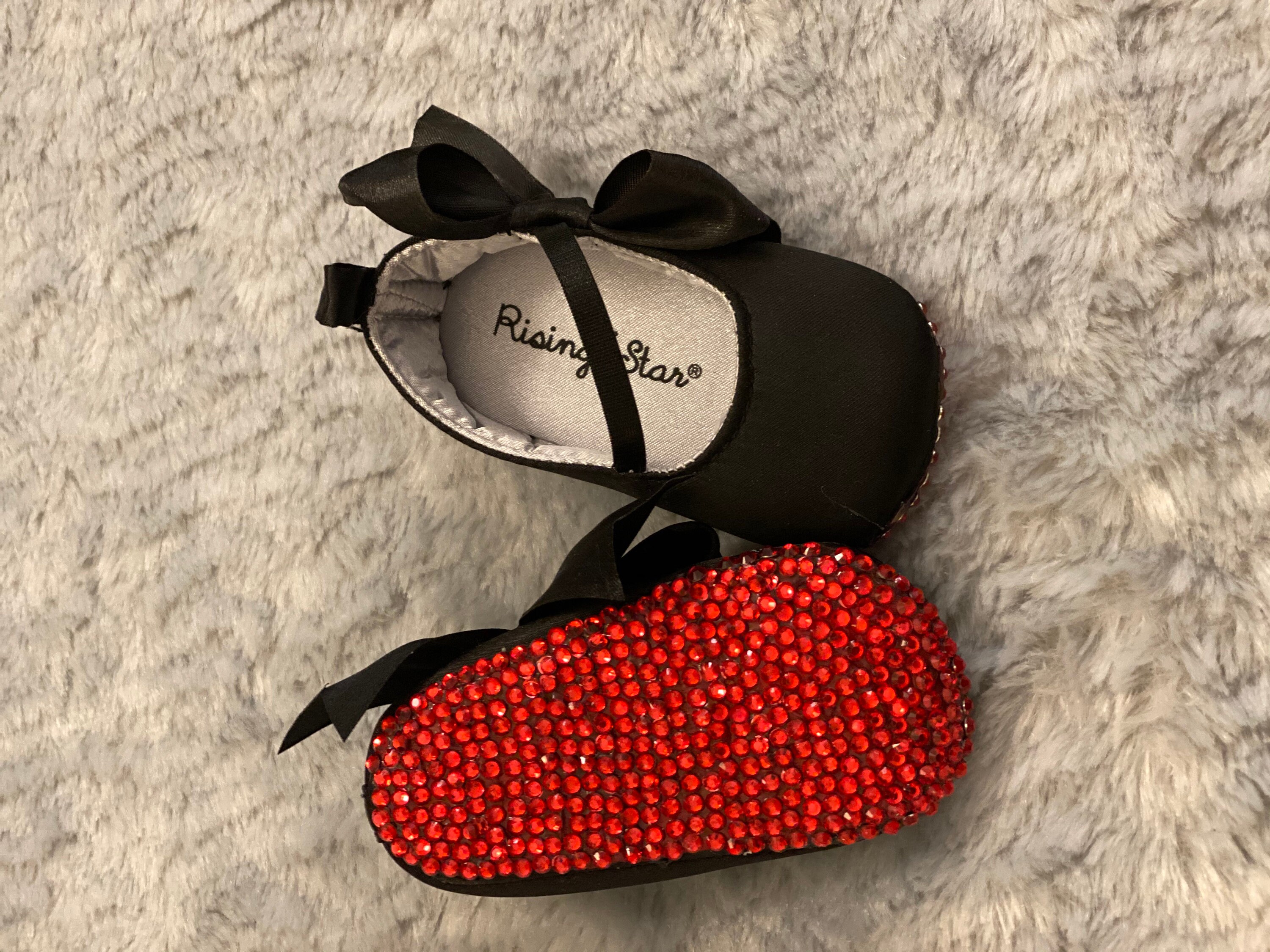 Red Bottom Baby Girl Booties/Dress Shoes Etsy