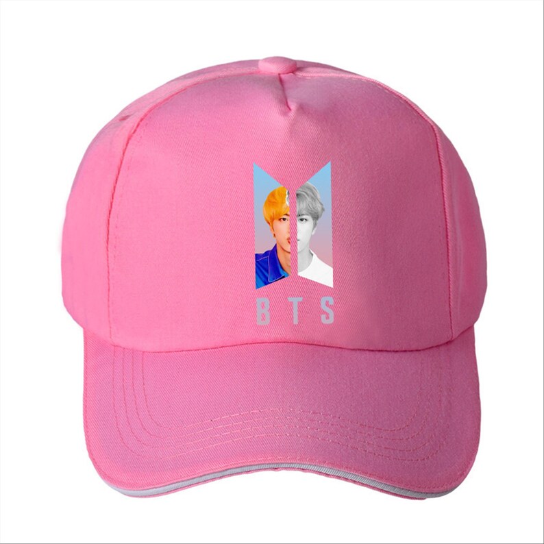 BTS Hat Pink Cap Bts Hat Bts K Pop Kpop Bts Bts Kpop Hat Hats Etsy