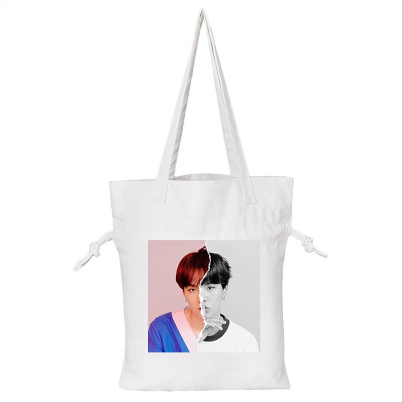 Bts v white bts canvas bag kpop bts canvas bag Love