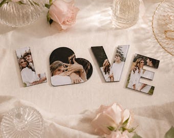 Custom Shaped Fridge Magnet Photo Prints, Personalized Acrylic Magnets, Couples Gift, Anniversary Gifts, Valentine's Day Gifts for Him
