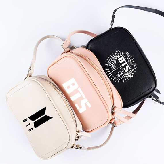 bts leather backpack