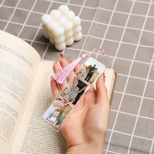 Personalized Photo Bookmark, Custom Bookmark, Picture Bookmark, Anniversary/Birthday Gift, Bookmark for Women, Book Lover Gift, Photo Gift