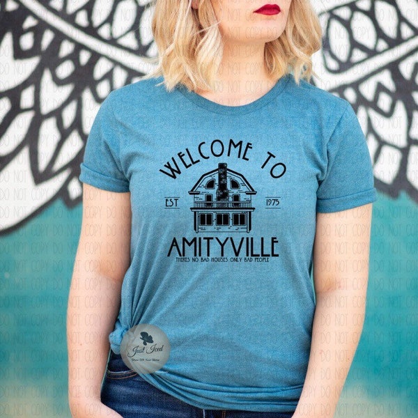 Welcome To Amityville Graphic Tee, Amityville Horror Graphic T-Shirt