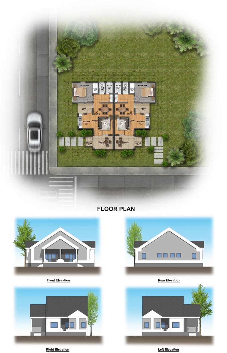 1 bedroom Duplex House Plan Instant Download 1 Bed Duplex