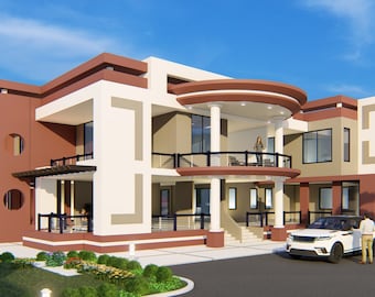 5 Bedroom House Plan Option 1, 5000sqft house plans, 5 Bedroom floor plans, Modern Homes, Contemporary Homes, House Plans For Sale, Buy Now.