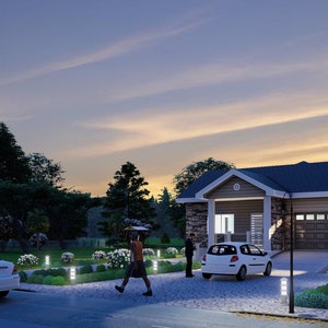 1 Schlafzimmer Haus Plan 3, 32x40 Grundriss, 1280sqft Haus Plan, Modernes Haus Plan, Tiny House Plan, Sofort Download, Jetzt Kaufen.