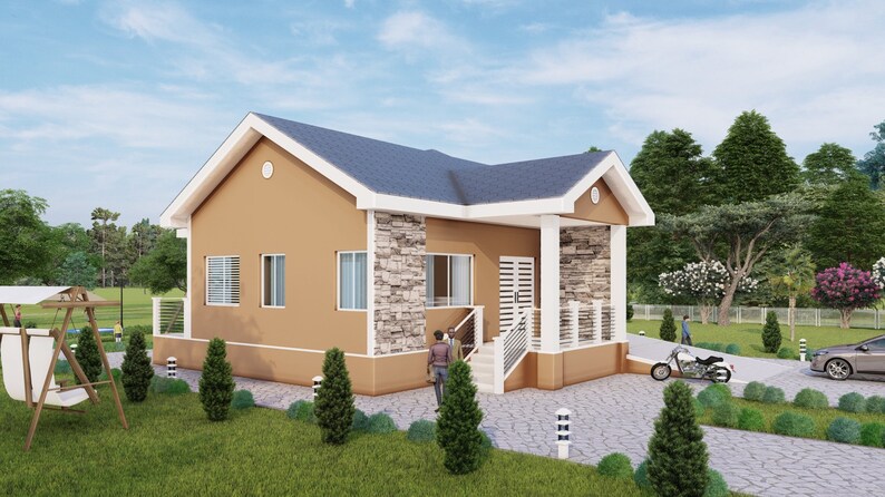 1 Bedroom House Plan 7 with garage 32x40 Floor Plan ...