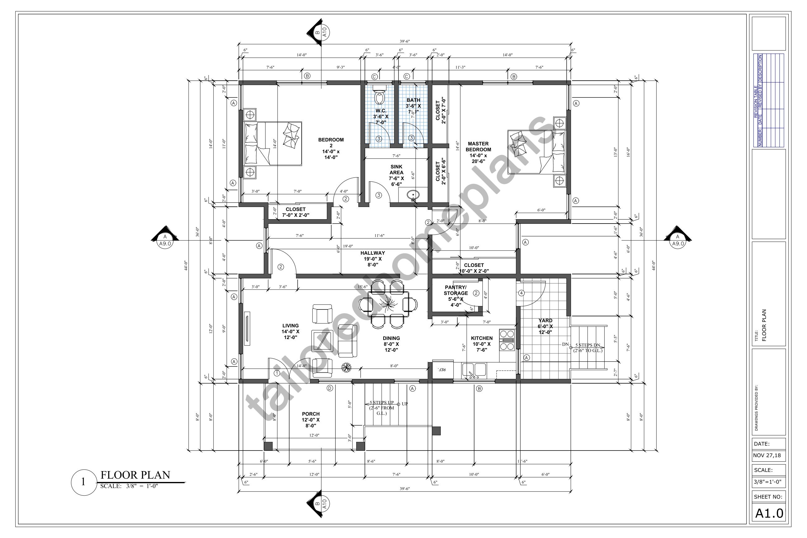 2 Bedroom Willow Lane Floor Plan Source File Instant Download Etsy