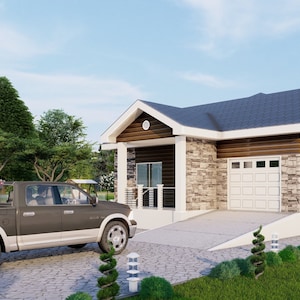 1 Bedroom House Plan 5, 32x40 Floor Plan, 1280sqft House Plan, Download Modern House Plan, Tiny House Plans For sale, Tiny Homes. Buy Now.