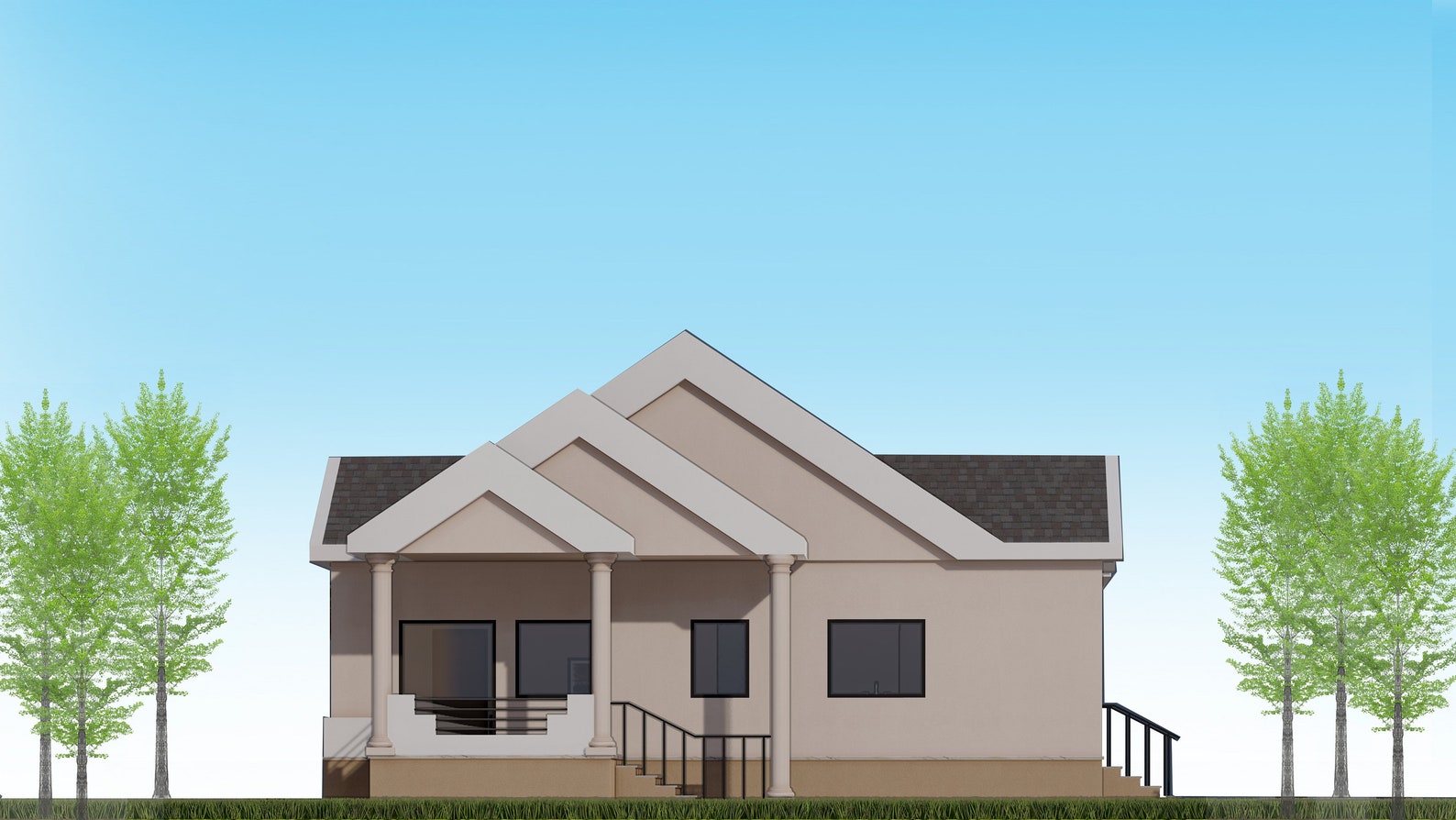 Modern 2 Bedroom House Plan (digital Download) - Etsy UK