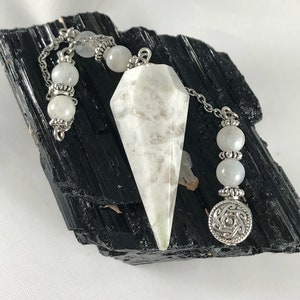 Rainbow Moonstone Pendulum | Cleanse Align Activate Chakras | Develop Your Intuition | See Inner Truths | Find Creative Passion