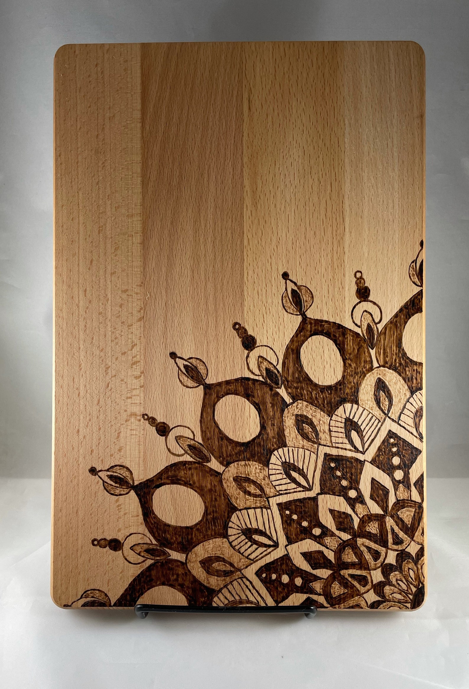 Mandala Wood Burn Cutting Board Pyrography/Wood Burn Art Etsy