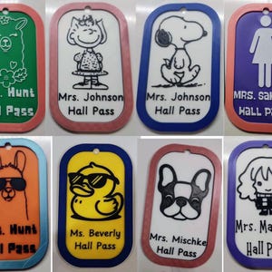 Personalisierbare Durable Hall Passes