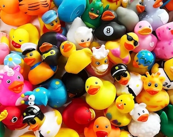 Assorted rubber ducks, Jeeps ducks