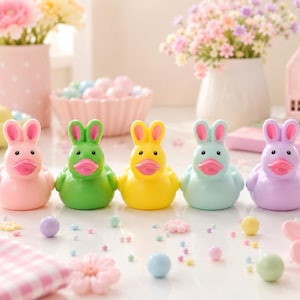 Mini resin Easter ducks (rabbit)