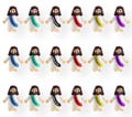 Mini Jesus figures with sash “Jesus love you”