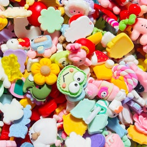 170 Pcs Resin Cabochons Kawaii Charms Flatback Resin DIY