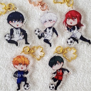 Blue Lock 2.5 Inch Keychains