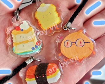 Mini Food Phone Charms