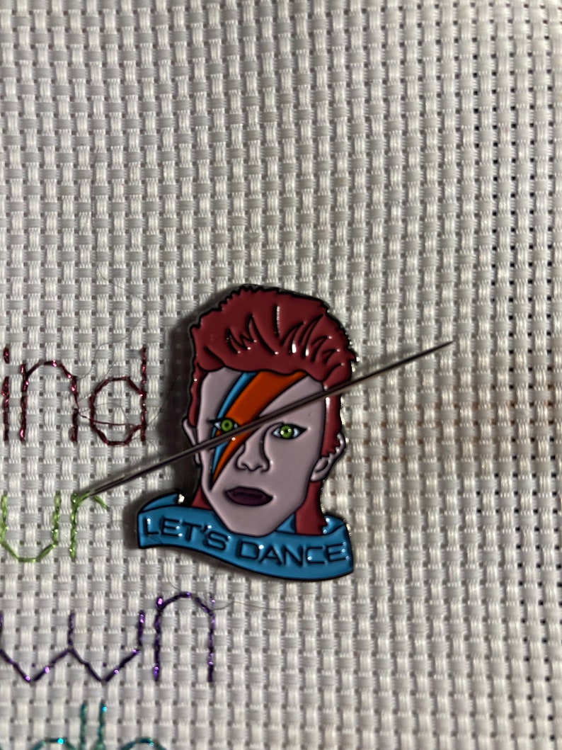 Let\u2019s Dance Bowie Inspired Needle Minder