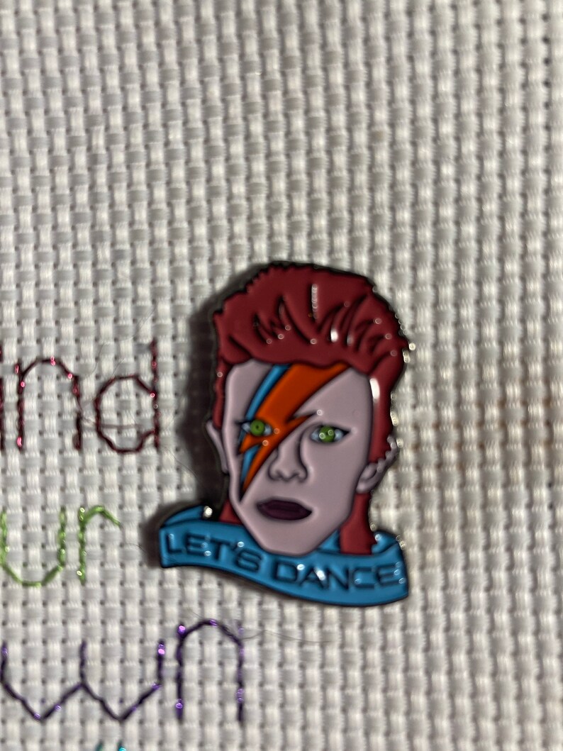 Let\u2019s Dance Bowie Inspired Needle Minder