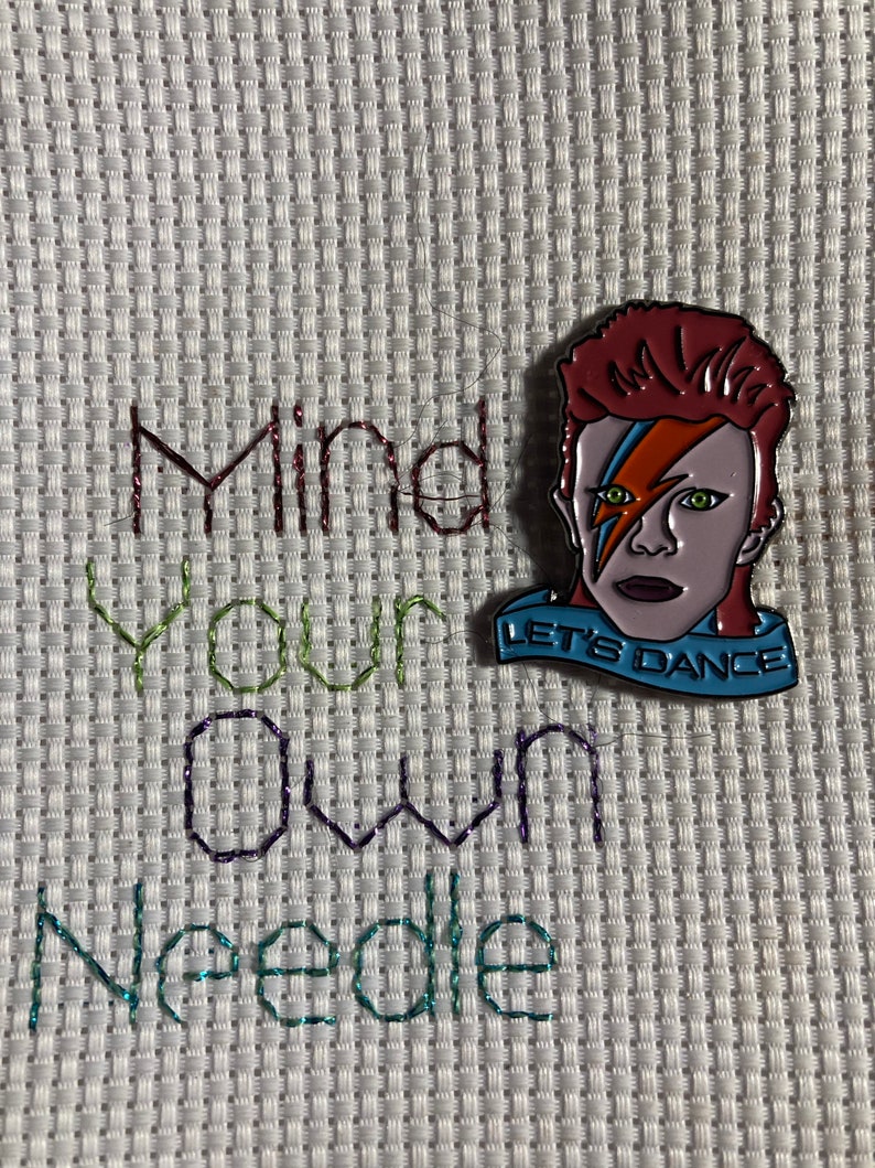 Let\u2019s Dance Bowie Inspired Needle Minder
