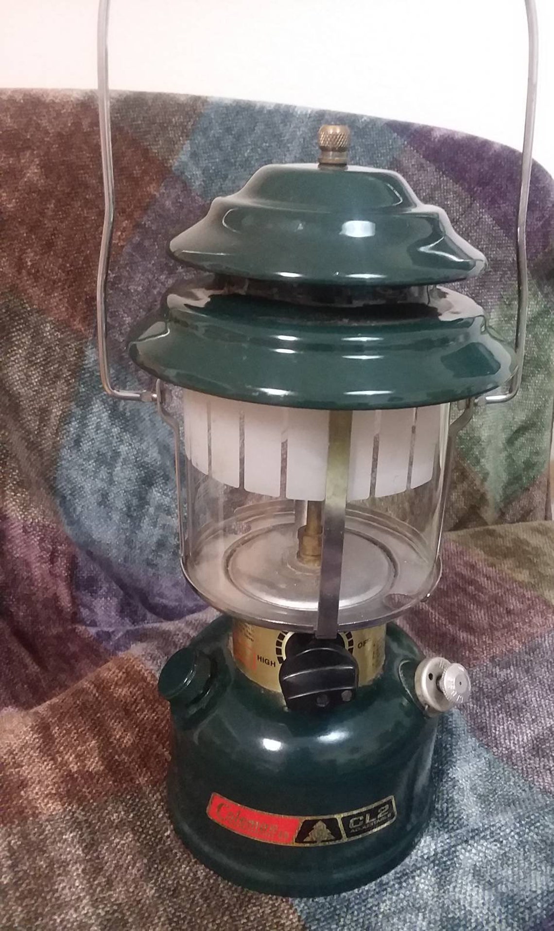 Vintage Coleman Lantern 1984 CL2 With Picket Fence Globe Etsy