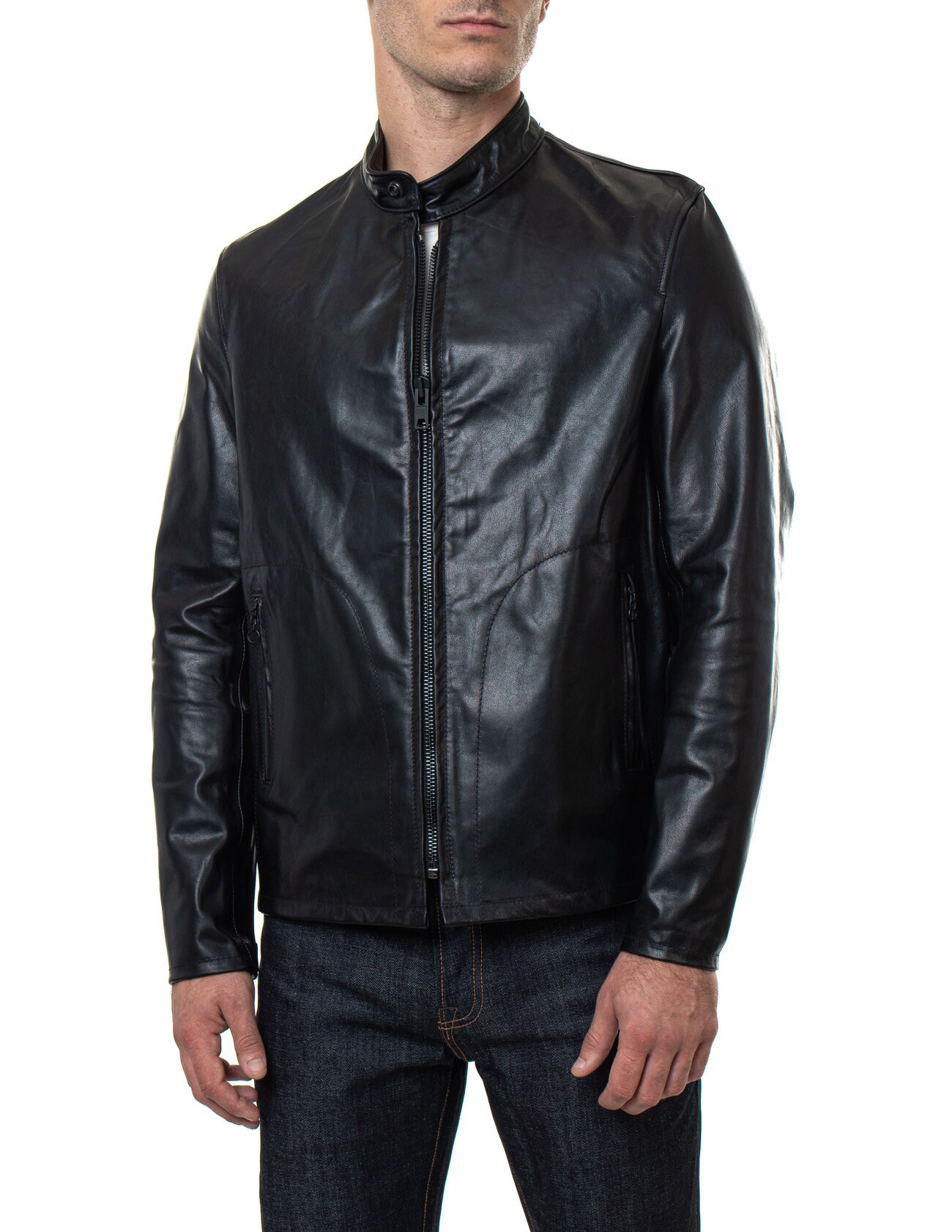 Men's Journey Men's Leather Jacket Black & Brown - Etsy
