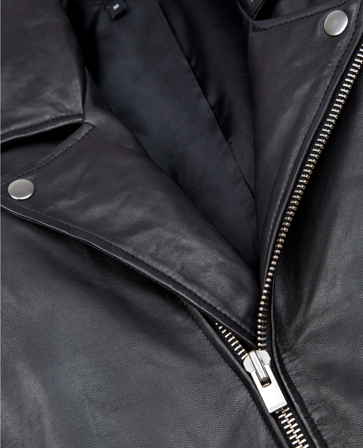 Black Zipper Leather Biker Jacket / Casual Jacket / Biker / | Etsy