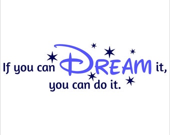 Si usted puede soñar sVG, archivo de corte de sueños, arte digital de ensueño, descarga instantánea, citas digitales, phoenixsvgs, si un gráfico de ensueño