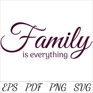 Family Is Everything SVG, familie muur kunst, familie cricut, familie snijden bestand, silhouet svg, phoenix svgs