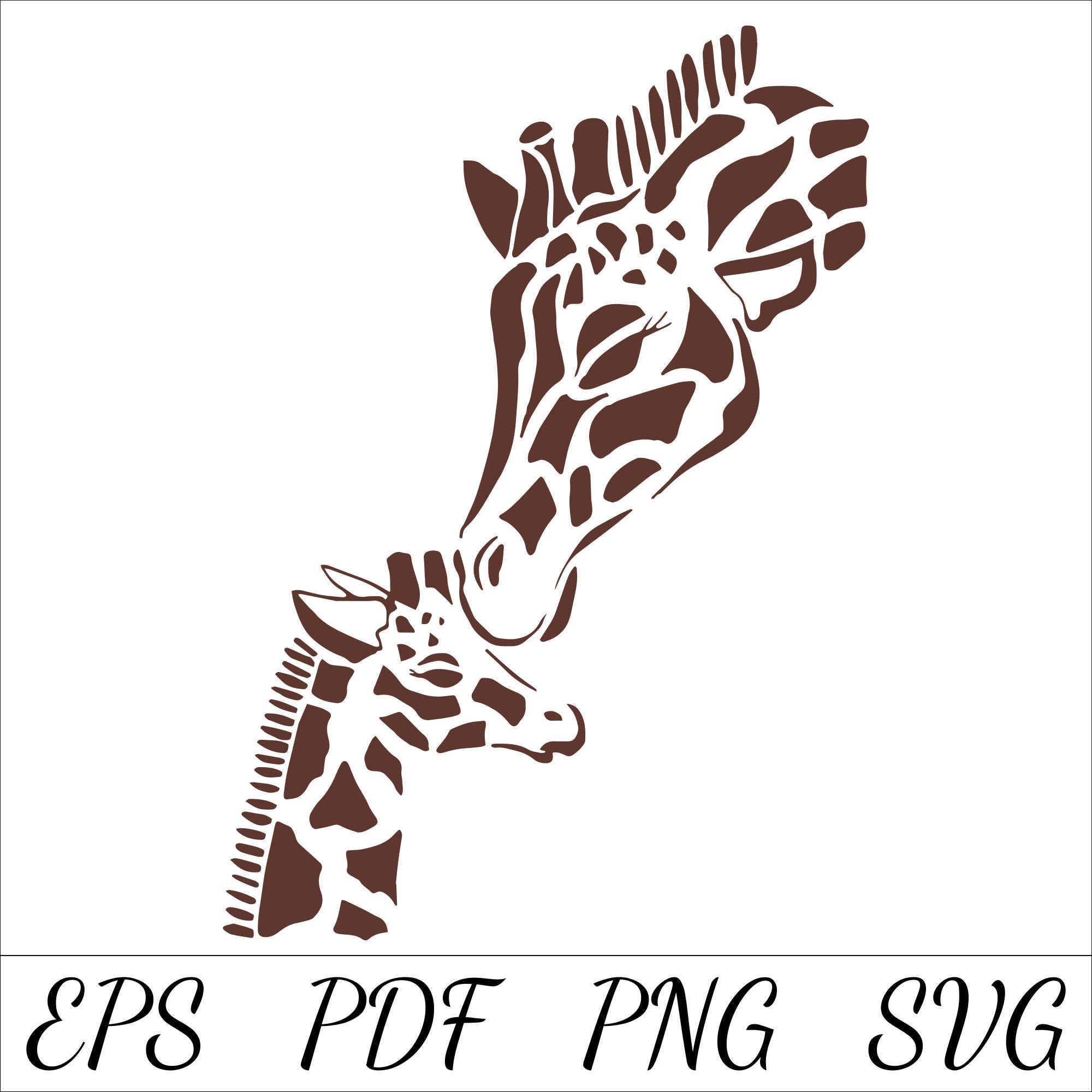 Clip Art & Image Files Giraffe Cut File Giraffe Svg File Giraffe