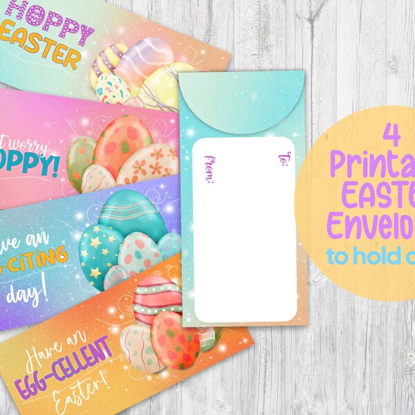 EASTER CASH ENVELOPES to hold money | Easter money gift envelope | printable envelope | Easter envelope bundle