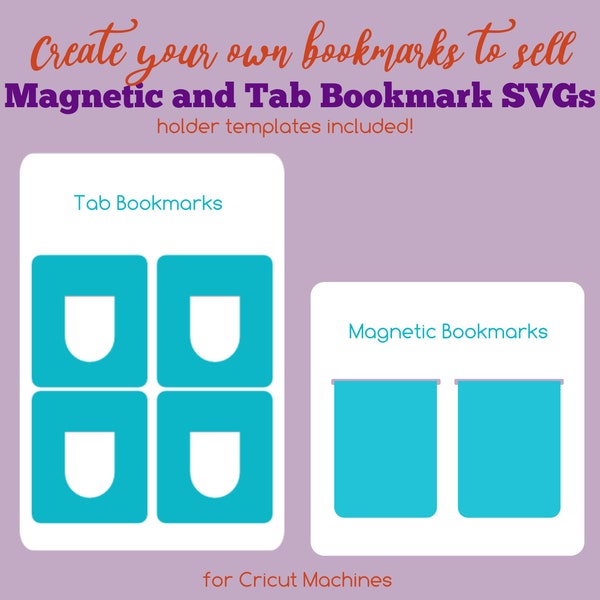 Make your own Bookmark svg, magnetic bookmark svg, tab bookmarks, files for Cricut, DIY Bookmarks, make bookmarks to sell